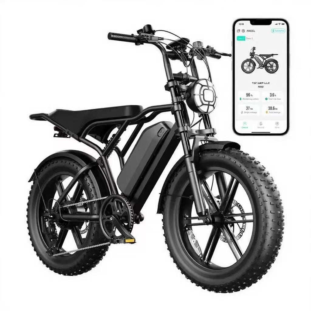 R002 20'' 1500W Full Suspension Moped-style Electric Bike