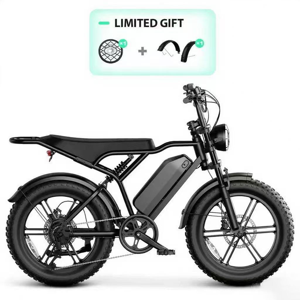 R002 20'' 1500W Full Suspension Moped-style Electric Bike
