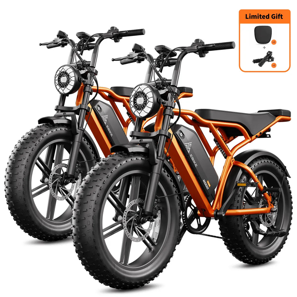 R002 20'' 1500W Full Suspension Moped-style Electric Bike