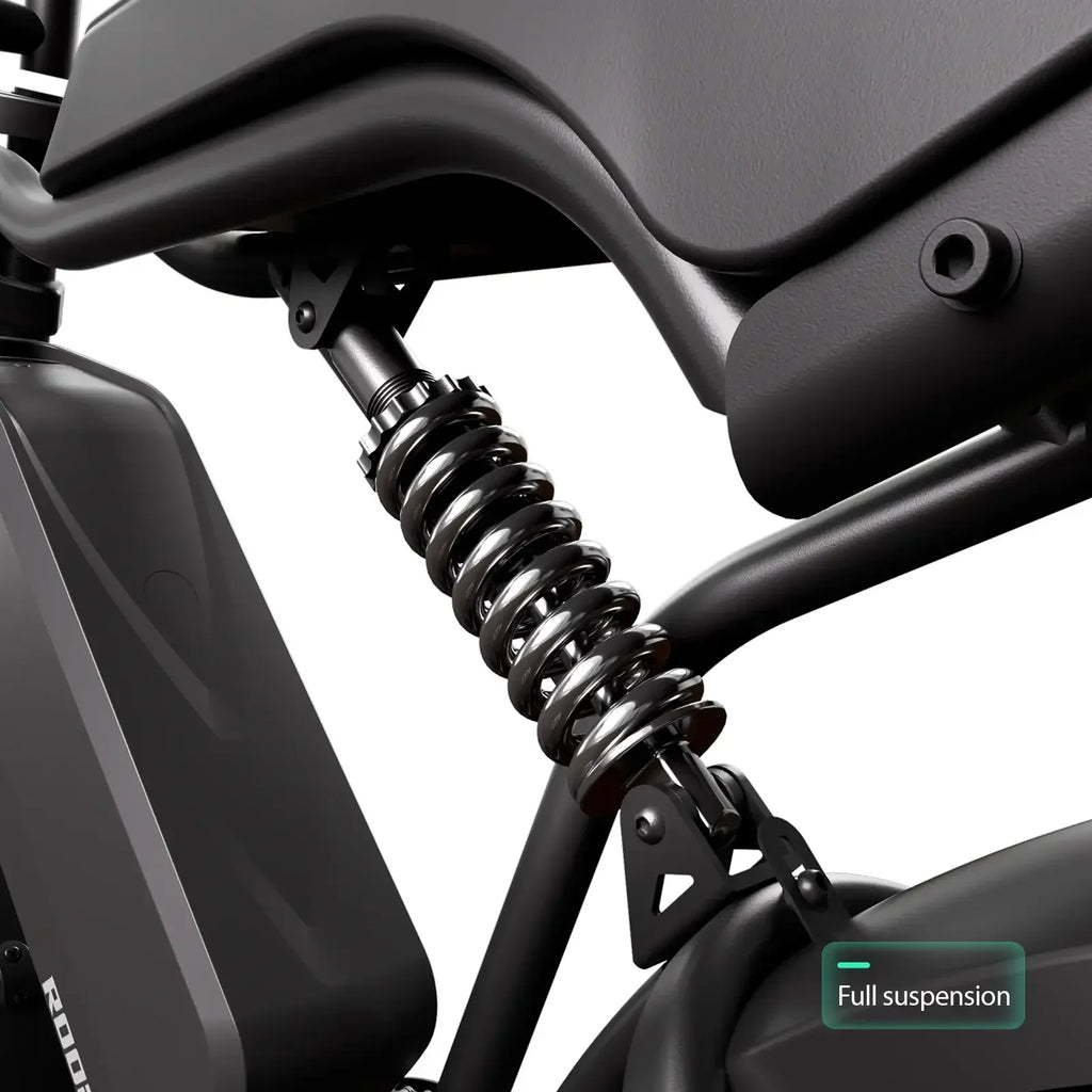 R002 20'' 1500W Full Suspension Moped-style Electric Bike
