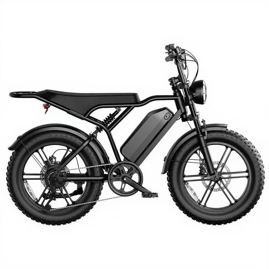R002 20'' 1500W Full Suspension Moped-style Electric Bike